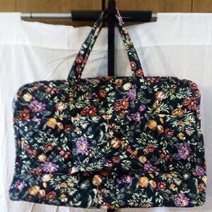 NWT Vera Bradley Grand Traveler Bag Fresh Cut Floral Green